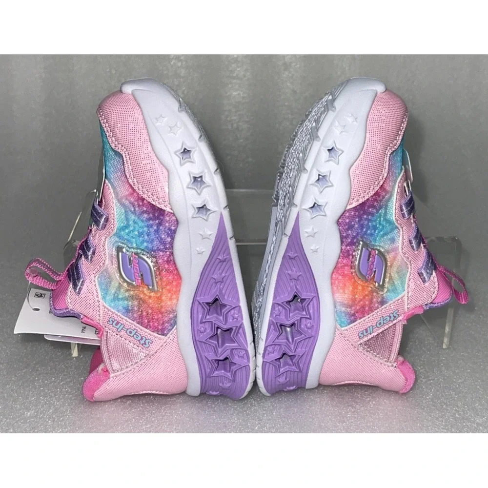 S Sport By Skechers Olive‎ Sneakers Light Up Stretch Laces Toddler Girls Size 5